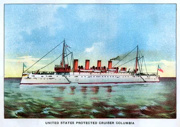 United States Protected Cruiser Columbia, c1890s