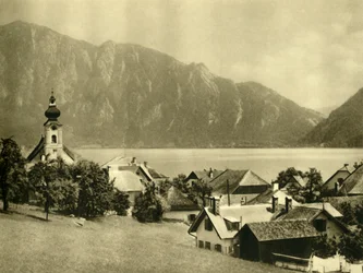 Unterach am Attersee, Upper Austria, c1935