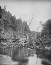 Upper End of Au Sable Chasm, the Adirondacks
