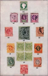 Various Stamps of Africa Nos. 44-56, c1943, 1944
