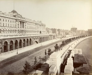 Victoria Embankment, showing Somerset House, London