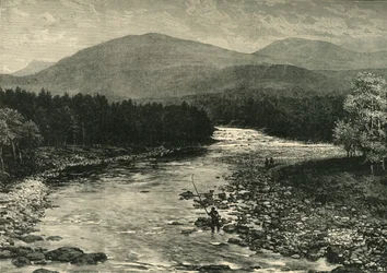 View from the Old Bridge, Invercauld, Braemar, 1898