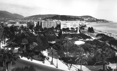 View of Albert I Gardens, Nice, South of France