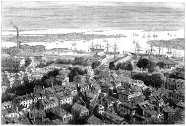 View of Boston from Bunkers Hill, Massachusetts