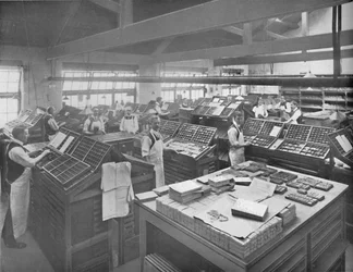 View of Composing Room