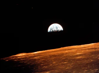 View of Earth from Apollo 10 orbiting the Moon, 1969