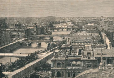 View of Paris, Showing The Seven Bridges, 1882