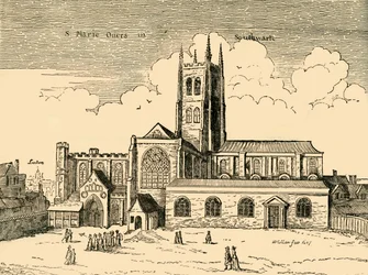 View of St. Mary Overy, 1878