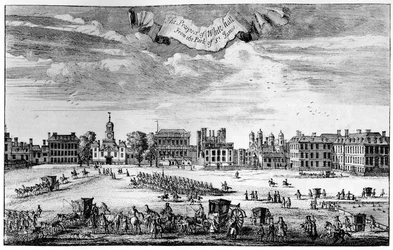 View of Whitehall from St James
