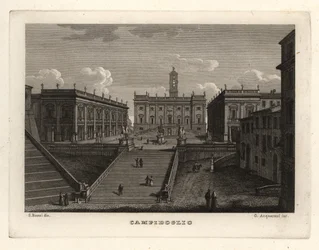 View of the Capitoline Hill, Rome, with the Palazzo Senatorio