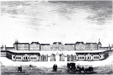 View of the Catherine Palace in Tsarskoye Selo
