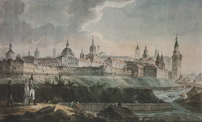 View of the Kitay-gorod from Ruins of the Cannon Laundry