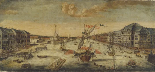 View of the Neva River Banks
