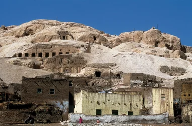 View of the Valley of the Kings, Deir el Bahari, Egypt