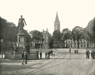 View of the Vyverberg Square, The Hague, Netherlands, 1895