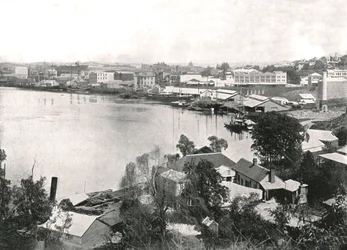 View of the City and the River, Brisbane, Australia, 1895