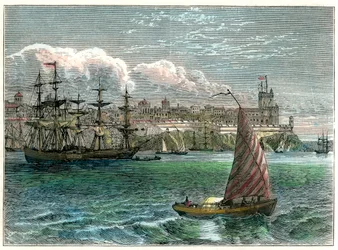 View of the City of San Domingo from the Harbour, Dominican Republic