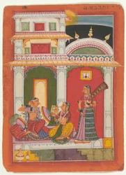Vilaval Ragini: Folio from a ragamala series Garland of Musical Modes