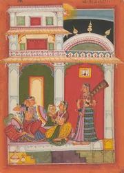 Vilaval Ragini: Folio from a Ragamala Series