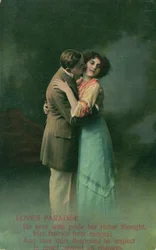 Vintage Romantic Postcard