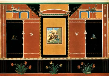 Wall Decoration, Pompeii, Italy