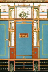 Wall Decoration, Pompeii, Italy, 1928