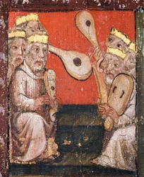 Wall Painting in the Chapter House, Westminster Abbey, London