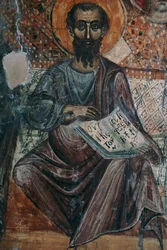 Wall Painting of a Saint in Heaven
