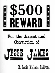 Wanted poster, c1868-1882 1954