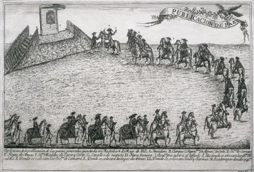 War of the Oranges, engraving