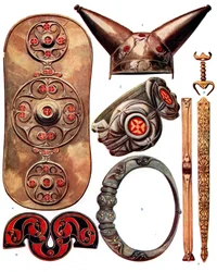 War trappings of the ancient Britons