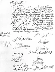 Warrant from the Council of State to the Lord Mayor of London, desiring him and the Aldermen to attend the proclamation of Oliver Cromwell as Lord Protector of the Commonwealth of England, Scotland, Ireland & the Dominions on 19 December