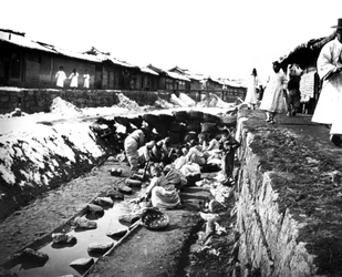 Washing Clothes Outdoors, Korea