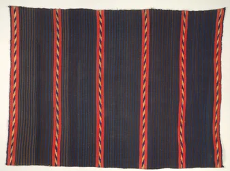 Wearing Blanket with Moki Moqui Stripes, 1865-1875