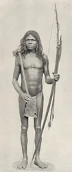 Wedda with Bow, Arrows, and Axe, 1926