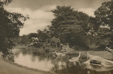 Where the Beasts of Prehistory Lurk By the Lake in the Palace Grounds