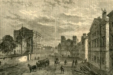 Whitehall, Looking Towards the Holbein Gateway, 1881