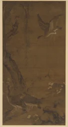 Willow, Geese, and Kingfisher