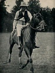 Winston Churchill Playing Polo