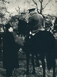 With King George V at Military Exercises