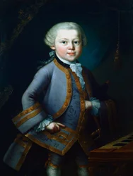 Wolfgang Amadeus Mozart, Austrian Composer, 1761