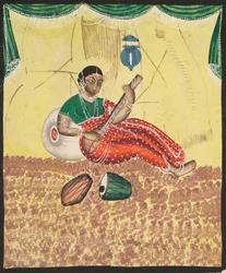 Woman Playing Music