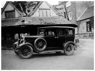 Woman in a Vintage Car