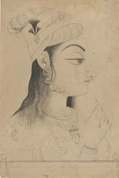 Woman with a Turban Dressed as Radha