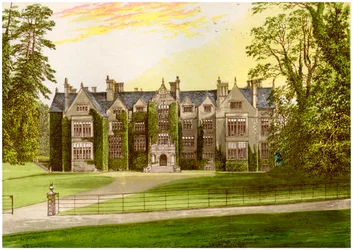 Wroxton Abbey, Oxfordshire, home of the North family, c1880