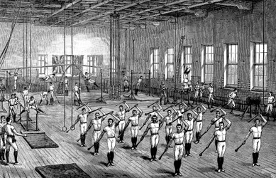 YMCA Gymnasium, Longacre, London, c1888