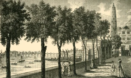 York Stairs and the Water Tower, 1881