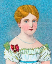 Young Queen Victoria, then Princess Alexandrina Victoria of Kent, c1829 c1902