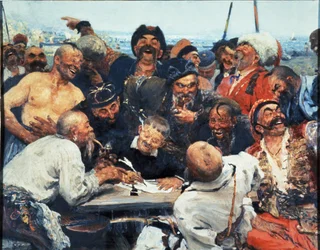 Zaporozhye Cossacks Writing a Letter to the Turkish Sultan