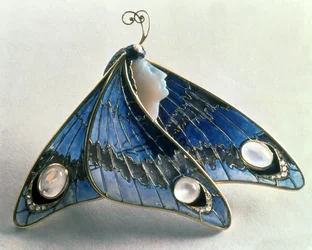 Art Nouveau pendant in the form of a butterfly, c.1900
